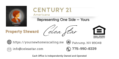 Celea Star Property Steward CENTURY 21 Americana Pahrump NV