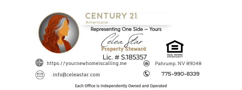 Celea Star Property Steward CENTURY 21 Americana Pahrump NV